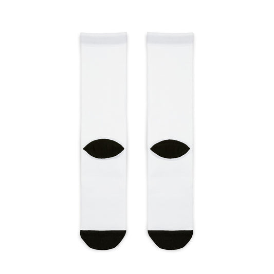 Custom Sublimation Crew Socks - Personalized Text Athletic Socks