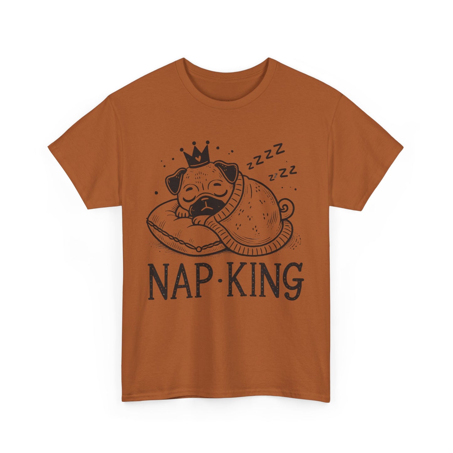 Nap King Unisex Heavy Cotton Tee - Perfect Gift for Dog Lovers