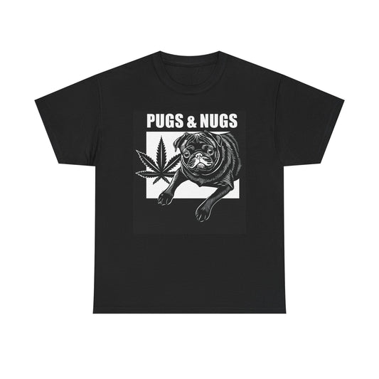 Pugs & Nugs Tee – let your chill side show 🐾🌿