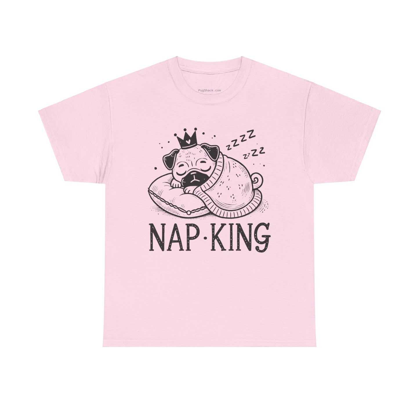 Nap King Unisex Heavy Cotton Tee - Perfect Gift for Dog Lovers