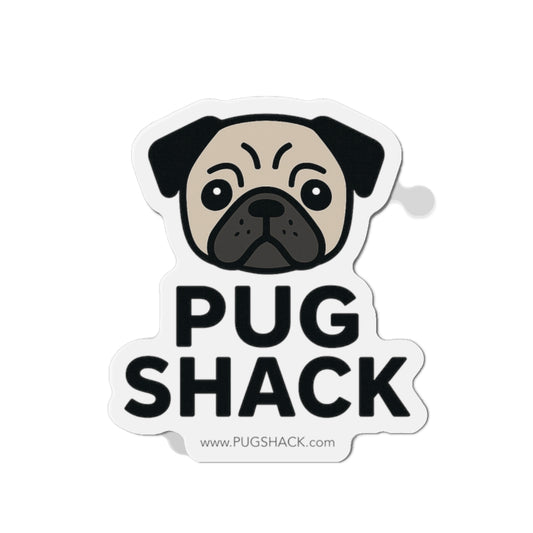 Cute Pug Die-Cut Magnet | Dog Lover Gift, Kitchen Decor, Refrigerator Magnet, Pug Enthusiast, Fun Home Accessory