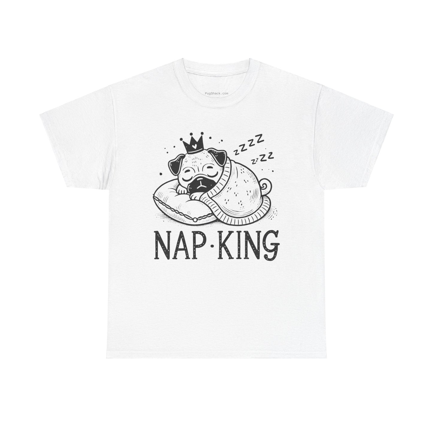 Nap King Unisex Heavy Cotton Tee - Perfect Gift for Dog Lovers